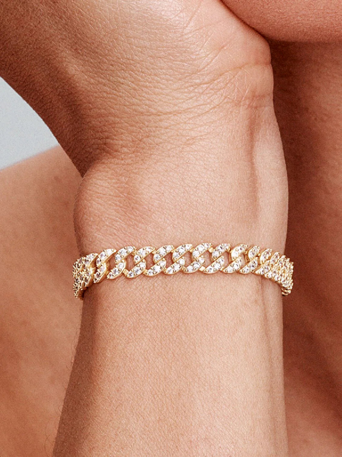 Cubaanse armband met moissanite