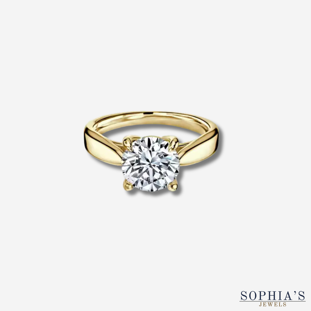 Gouden diamanten ring