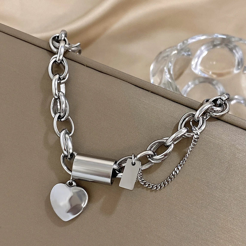Hartvormige armband | Goud