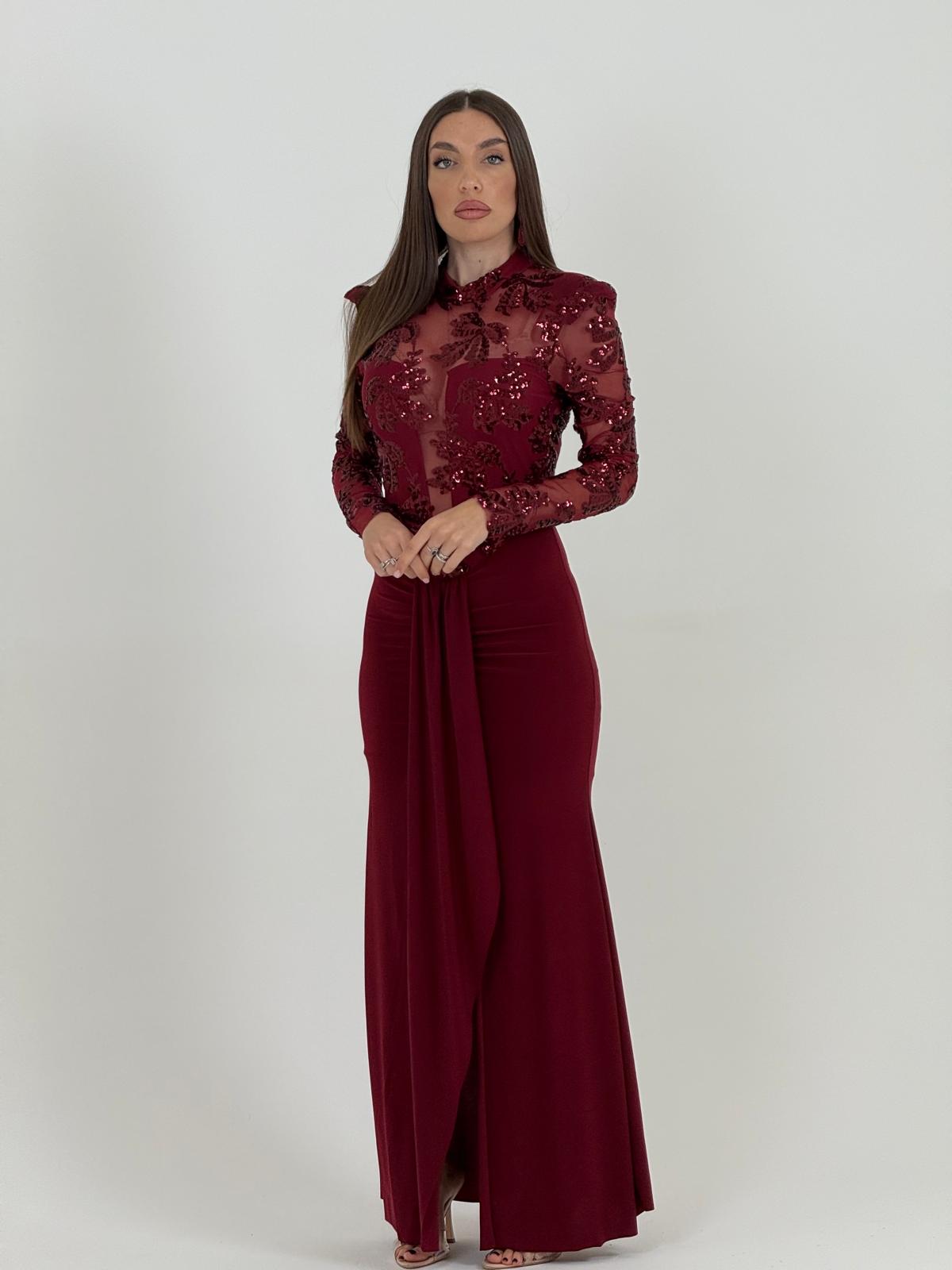 Maxi Jurk met Detailtop