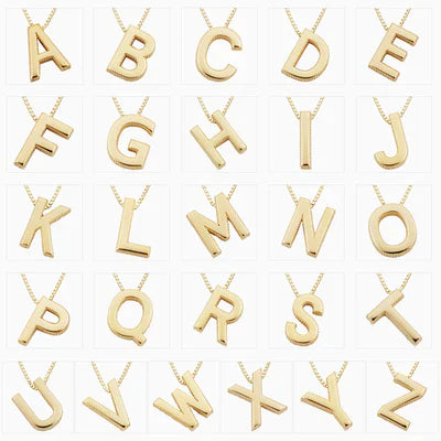 Liefdesletter initialen ketting