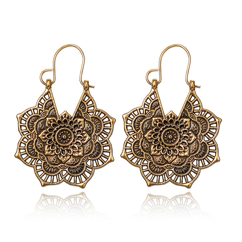 Lotus Mandala Oorbellen