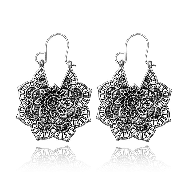 Lotus Mandala Oorbellen