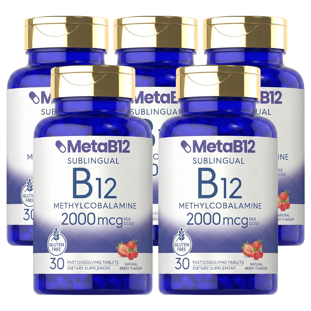 MetaB12™ | De enige B12 die je darmen volledig omzeilt — het smelt onder je tong en komt rechtstreeks in je bloedbaan terecht.