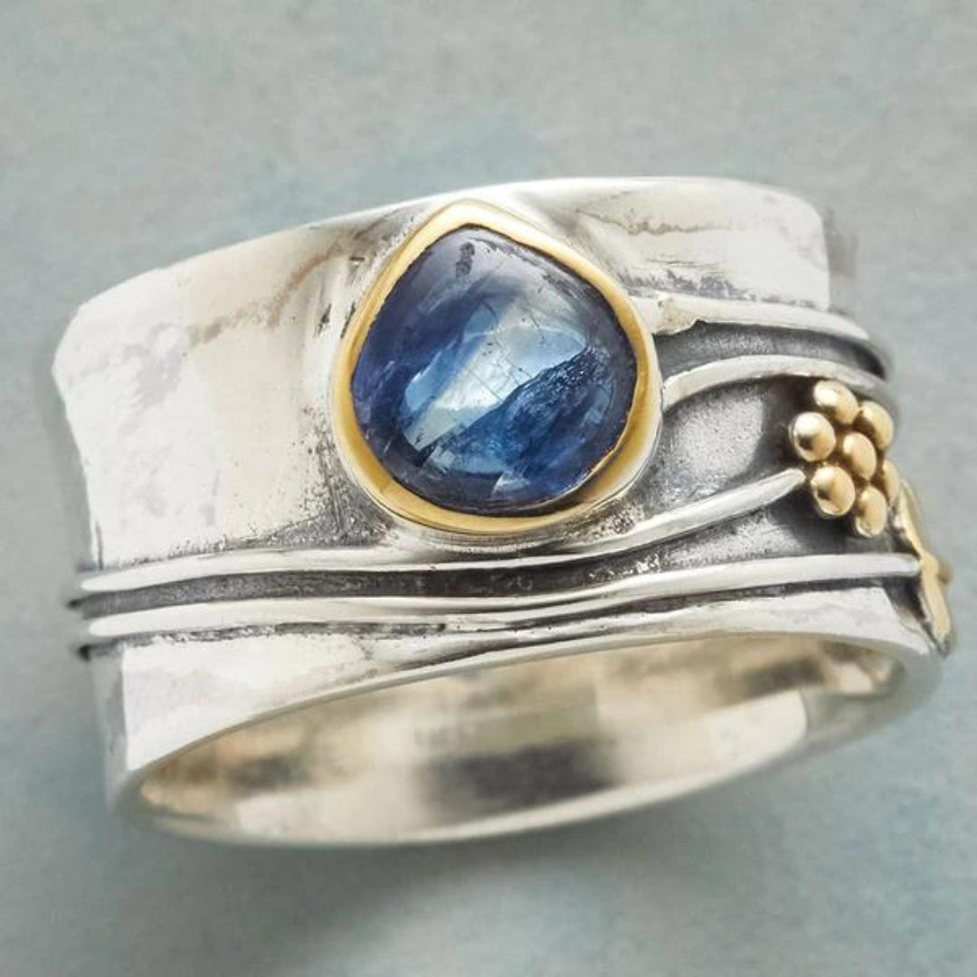 Boheemse edelsteen meditatie ring