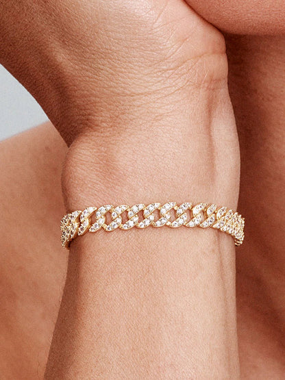 Cubaanse armband met moissanite
