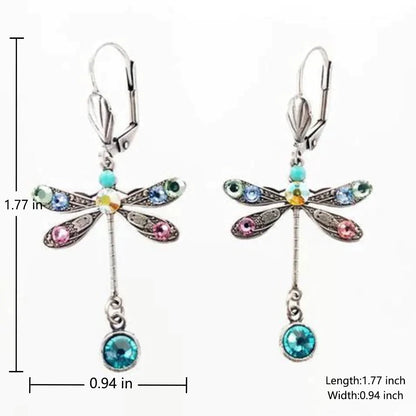 Elegante oorbellen met gesneden libelle