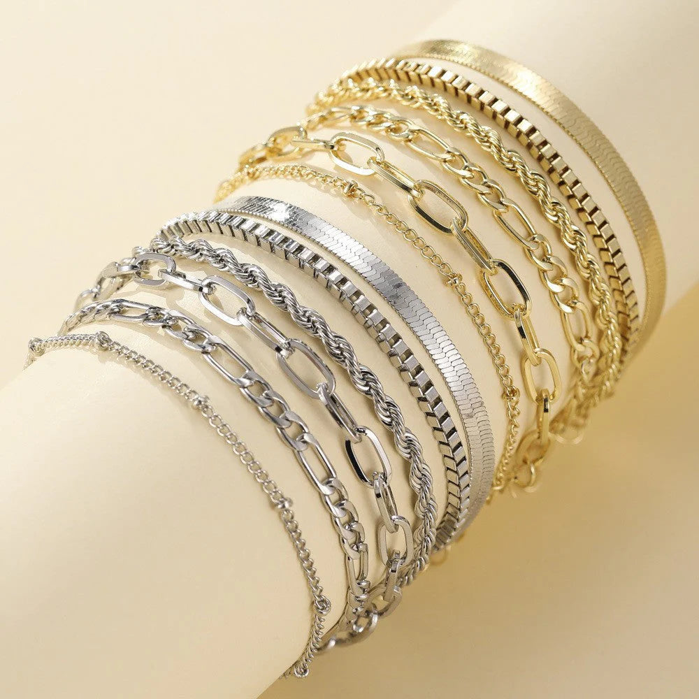 Sylvia's gouden armband-set