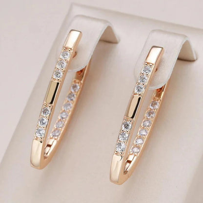 Exquisite oorbellen met zirkonia | Witgoud