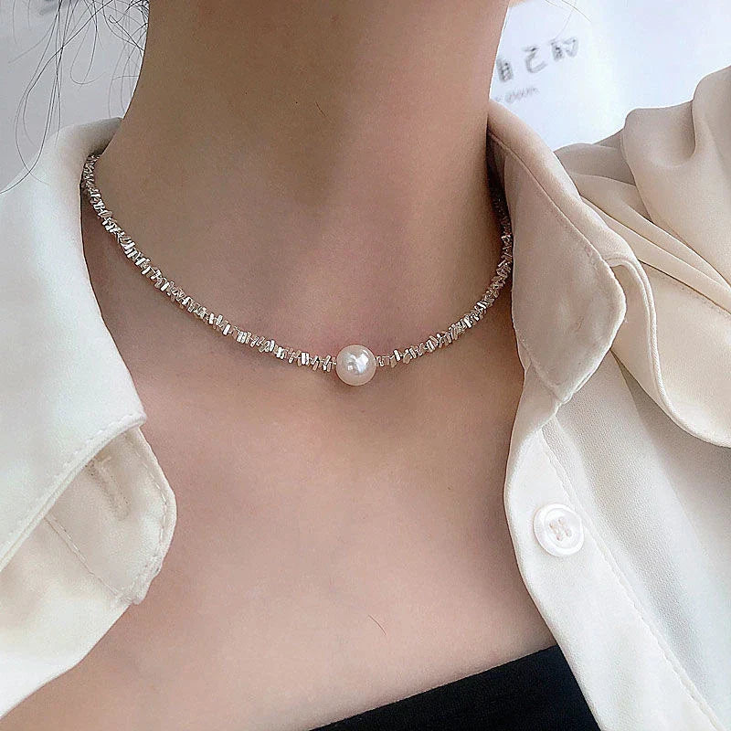 Exquisite parelketting | Witgoud