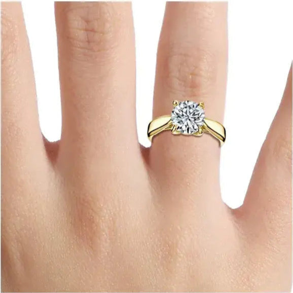 Gouden diamanten ring