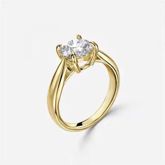 Gouden diamanten ring