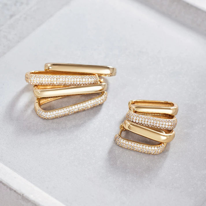 Icon Pavé Hoops