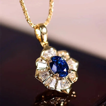 Kavella Noctazure gouden ketting
