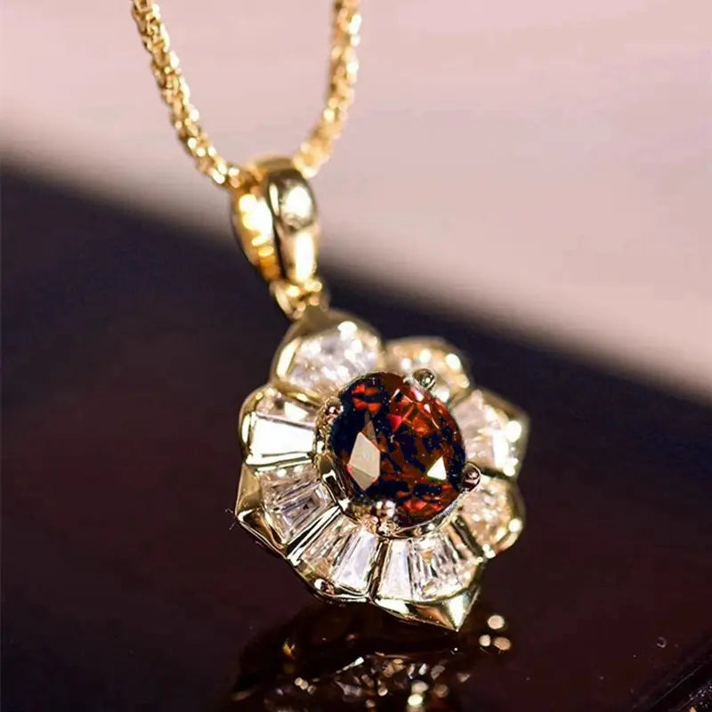 Kavella Solcrimson gouden ketting