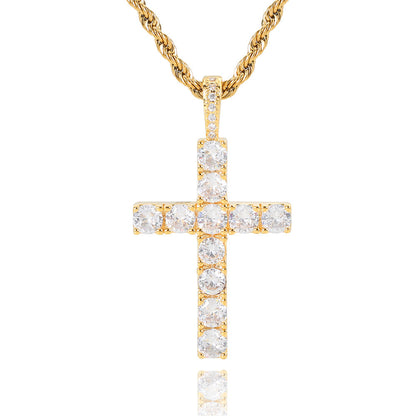 Kruisvormige ketting | Goud