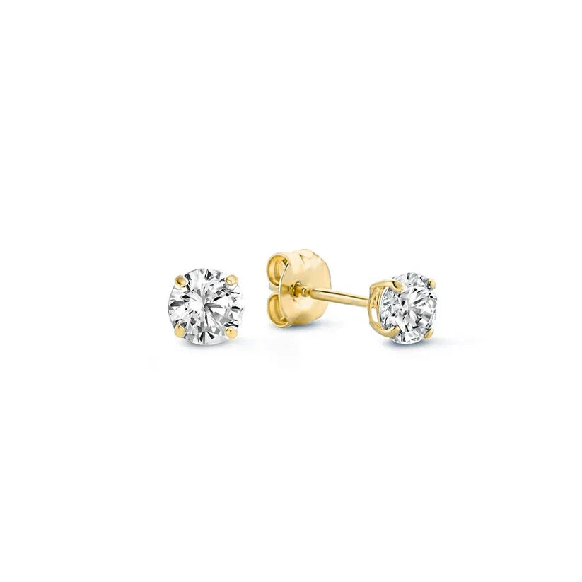 Larmes de Lune stenen oorbellen | Goud