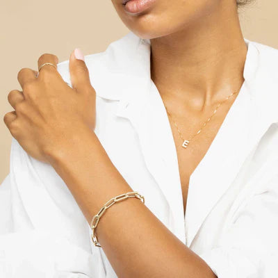 Liefdesletter initialen ketting