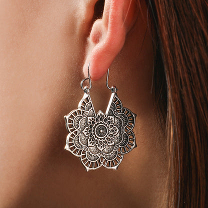 Lotus Mandala Oorbellen