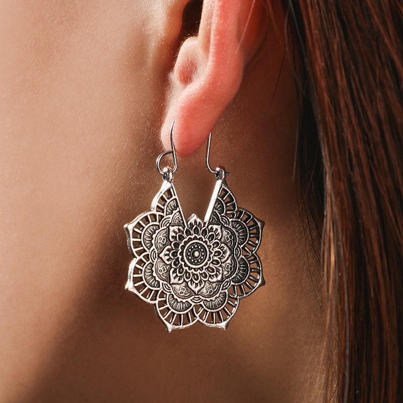 Lotus Mandala Oorbellen