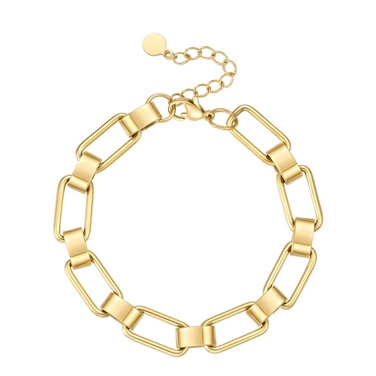 Luxe rechthoekige schakelarmband