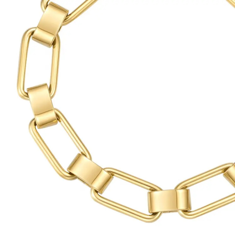 Luxe rechthoekige schakelarmband