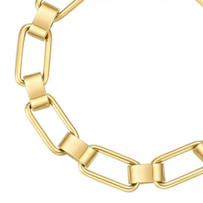 Luxe rechthoekige schakelarmband