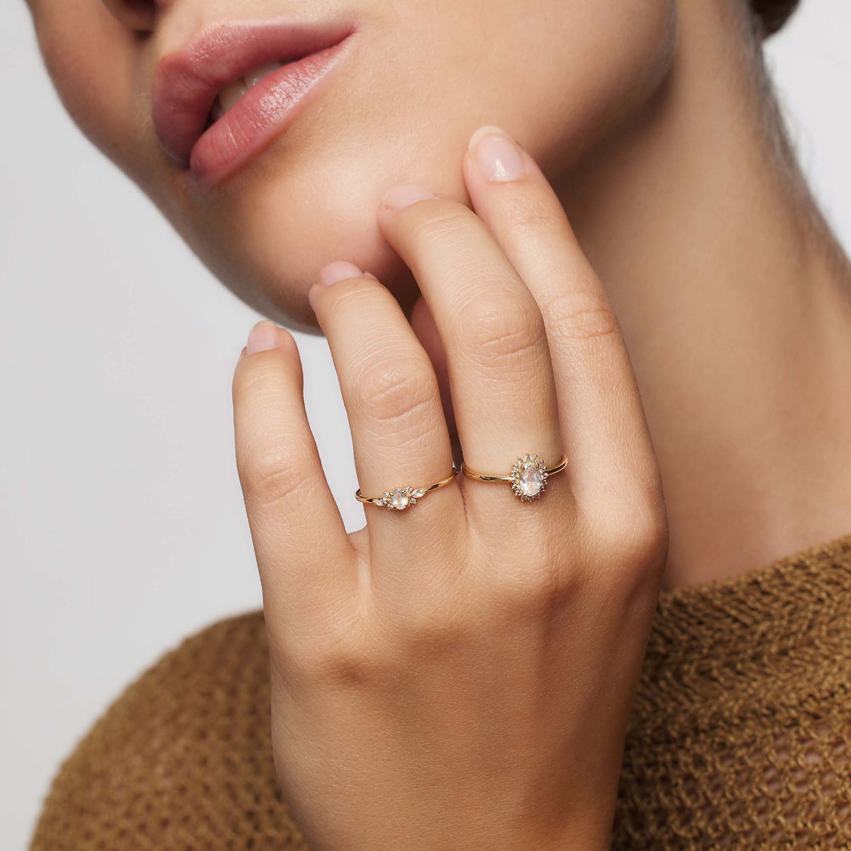 Maansteen Muse Ring