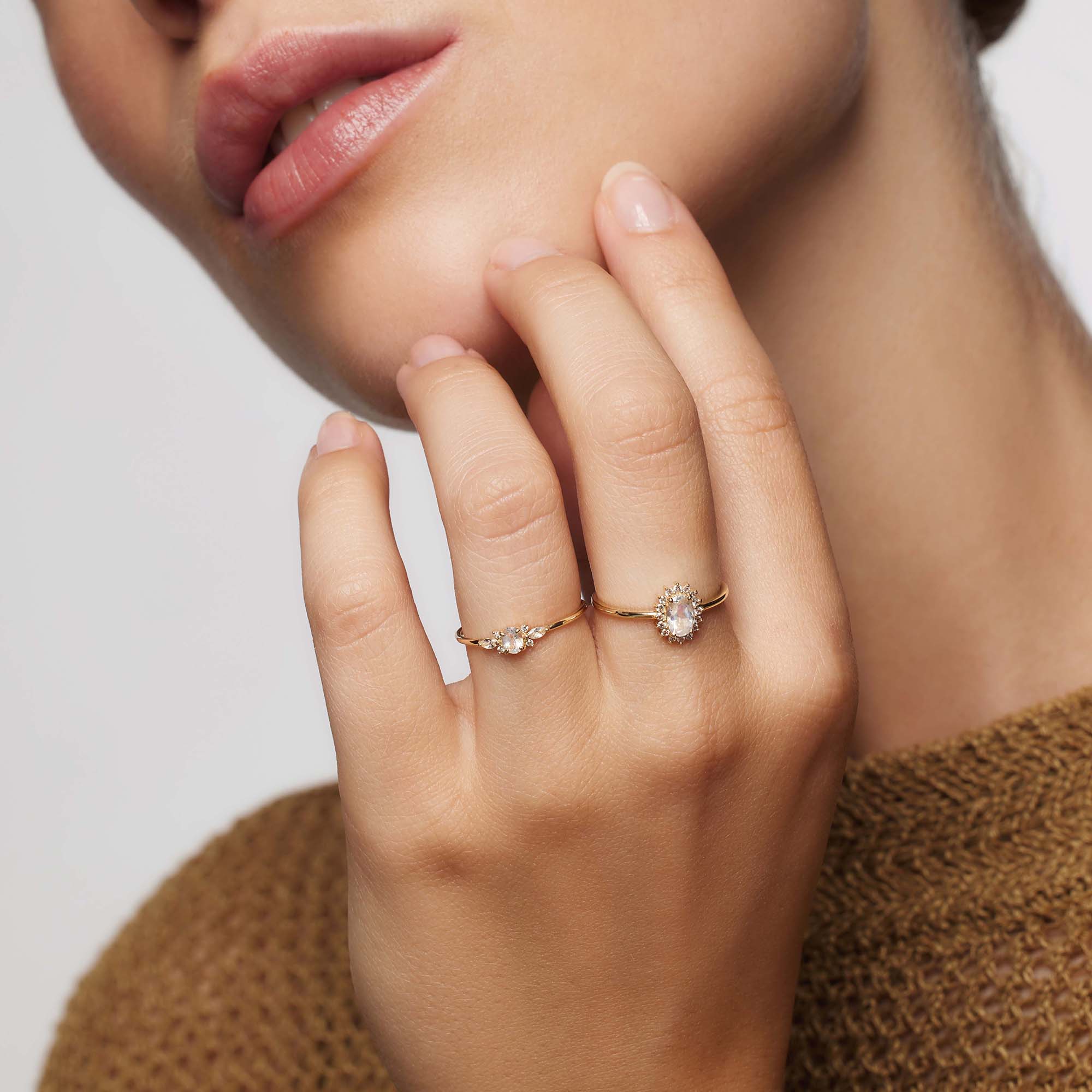 Maansteen Muse Ring