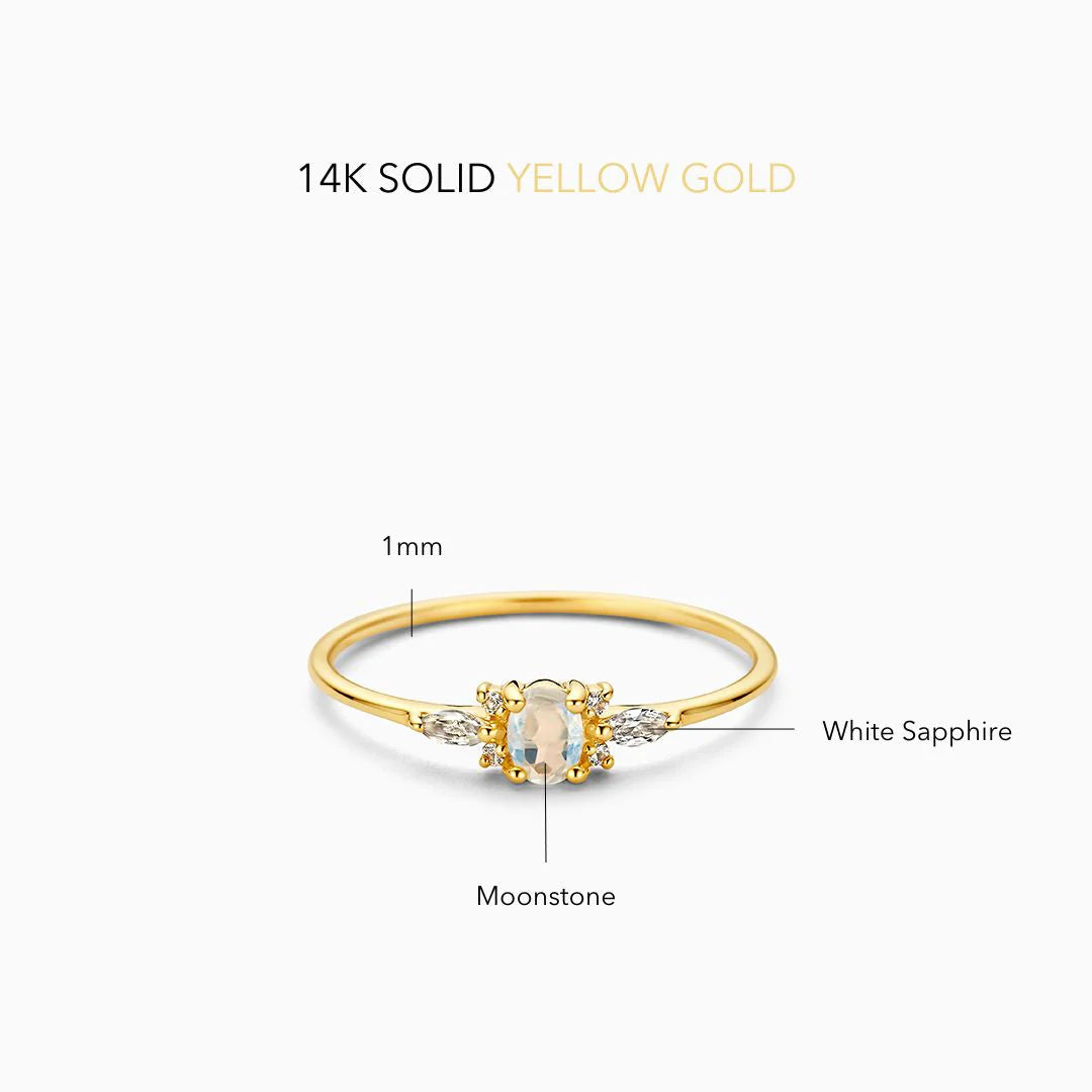 Maansteen Muse Ring