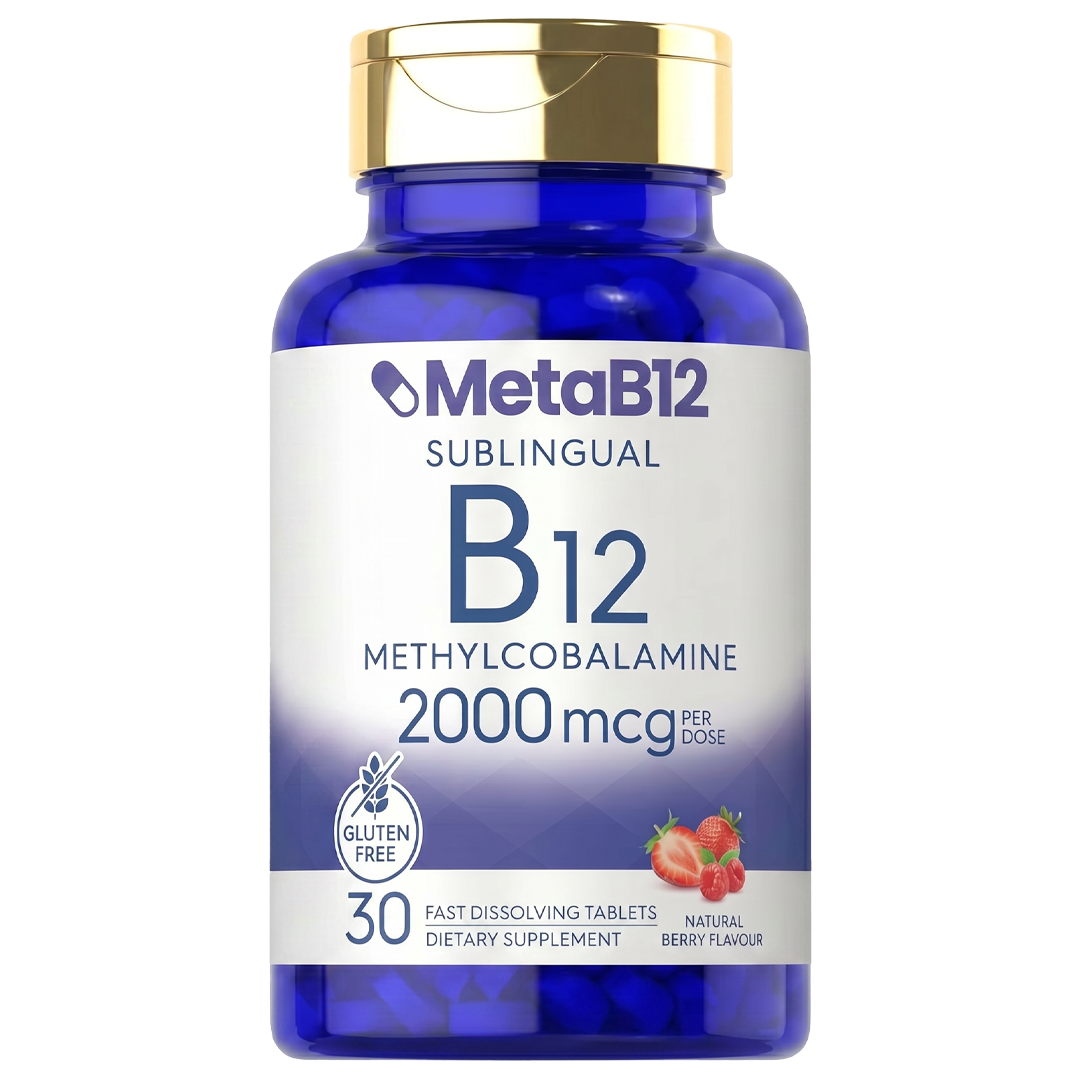 MetaB12™ | De enige B12 die je darmen volledig omzeilt — het smelt onder je tong en komt rechtstreeks in je bloedbaan terecht.