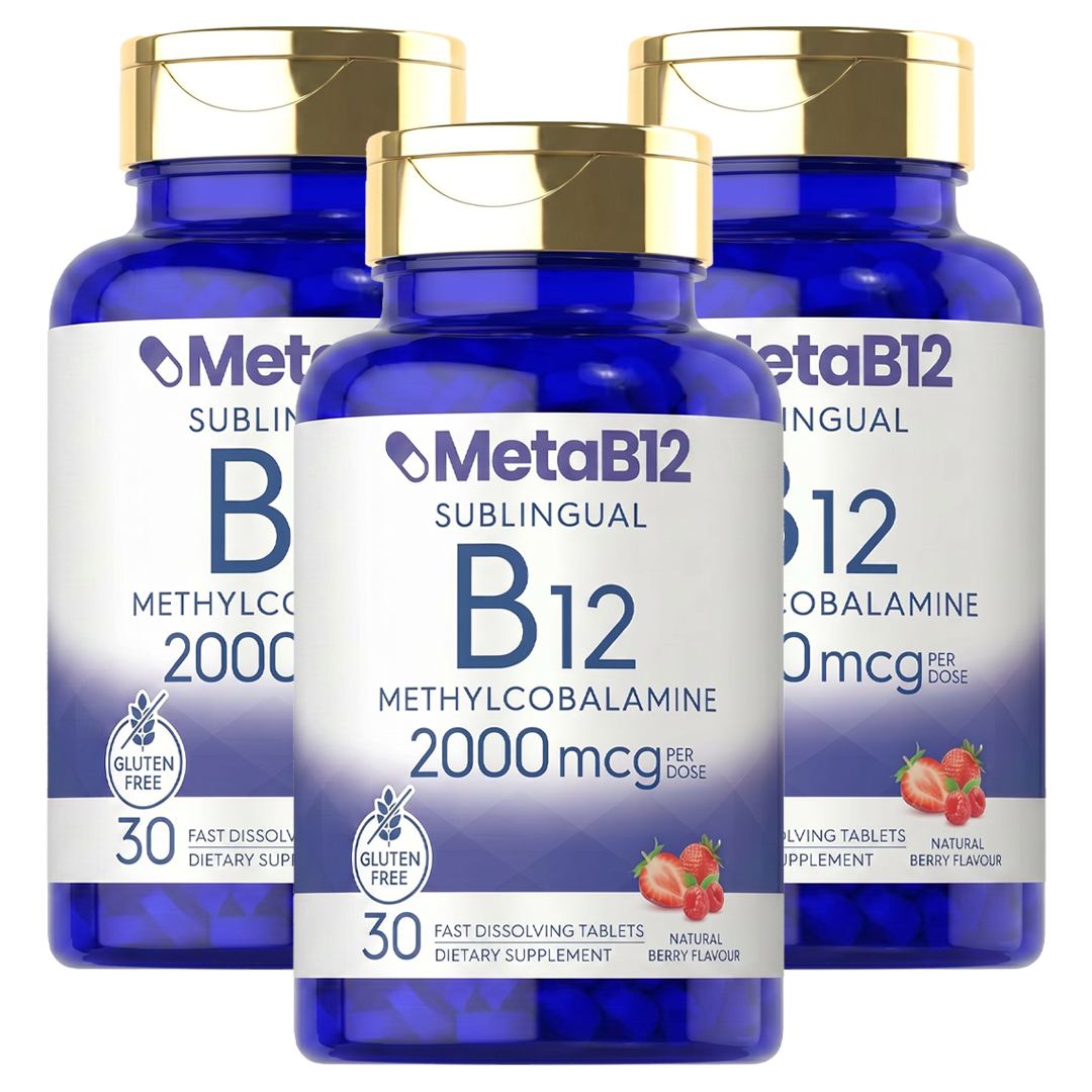 MetaB12™ | De enige B12 die je darmen volledig omzeilt — het smelt onder je tong en komt rechtstreeks in je bloedbaan terecht.