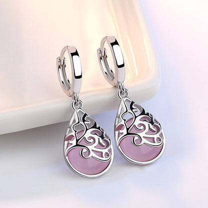 Oorbellen met Levensboom van 925 sterling zilver