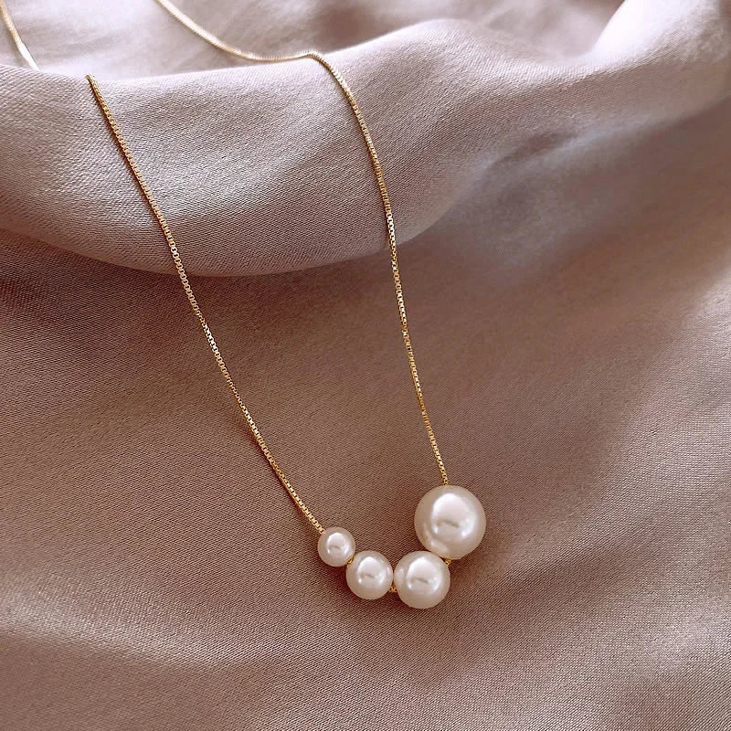 Prachtige parelketting | Goud