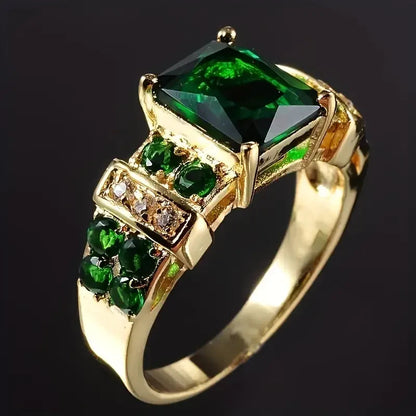 Prachtige smaragdring | Goud