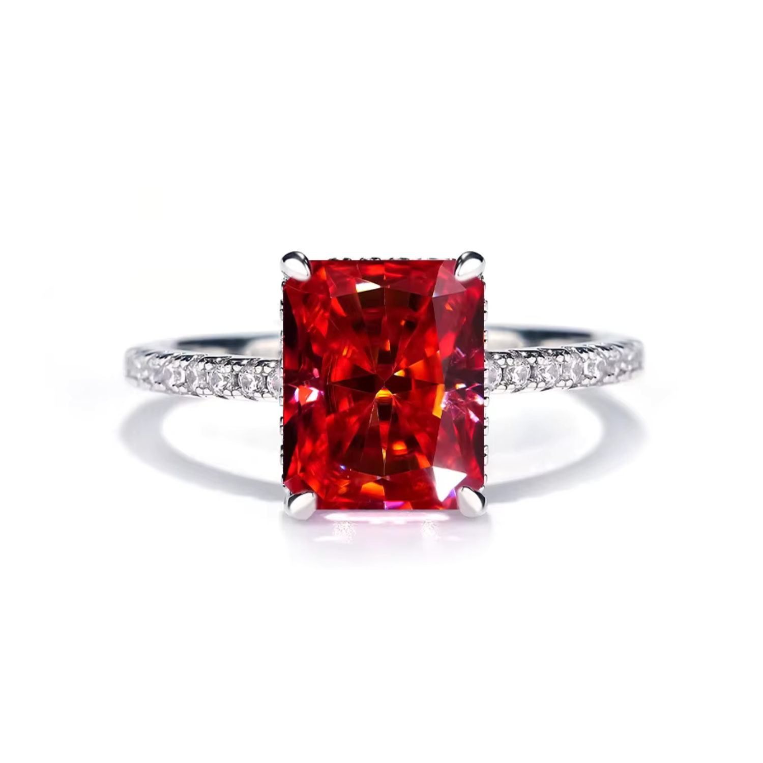 Stralende Moissanite Ring