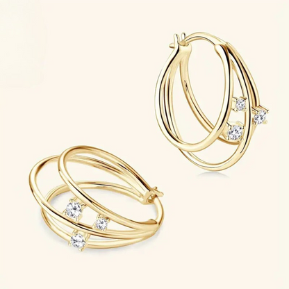 Synthetische moissanite oorbellen