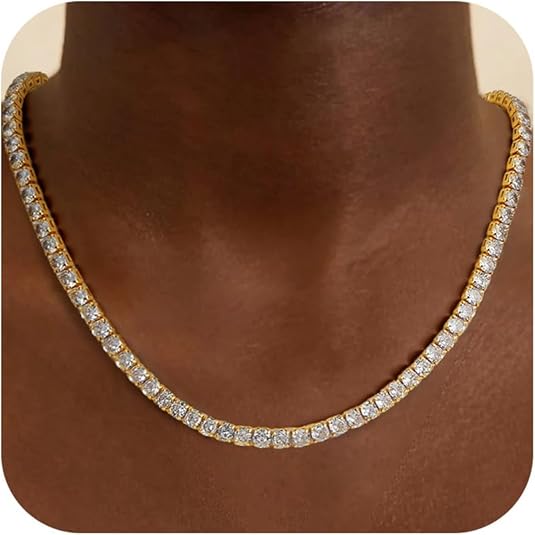 Tennisketting | Goud