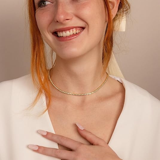 Tennisketting | Goud