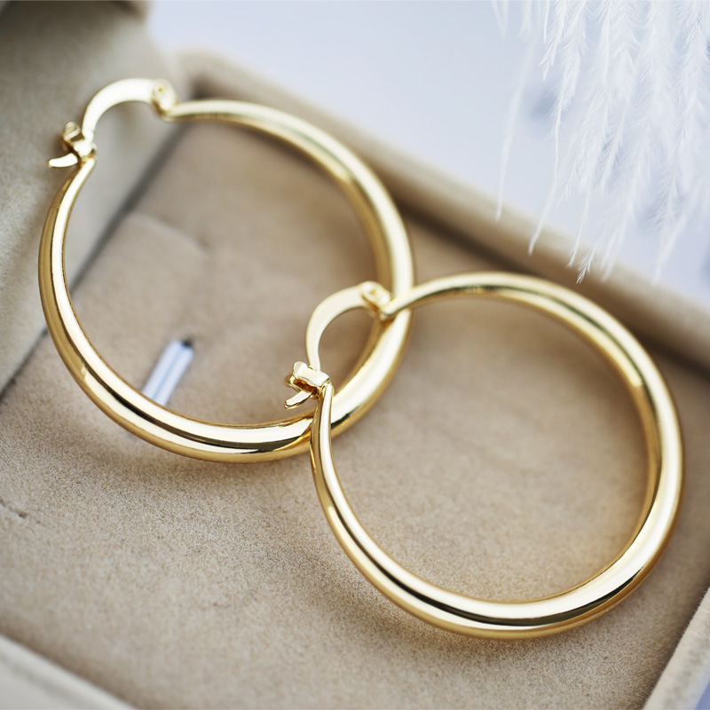 Vintage gouden hoepels