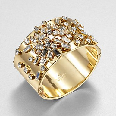 Vintage gouden ring met ingelegde zirkonia