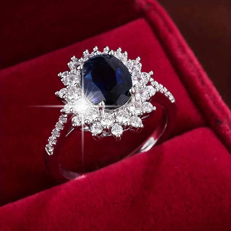 Vionne Saffier Gouden Ring