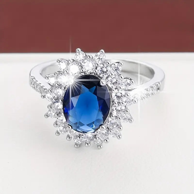 Vionne Saffier Gouden Ring